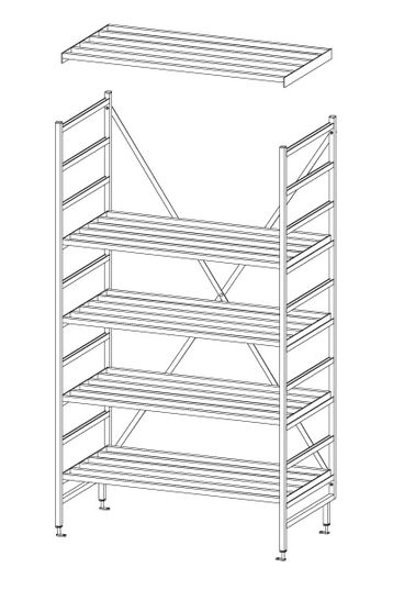 Heavy Duty Ladder Shelving