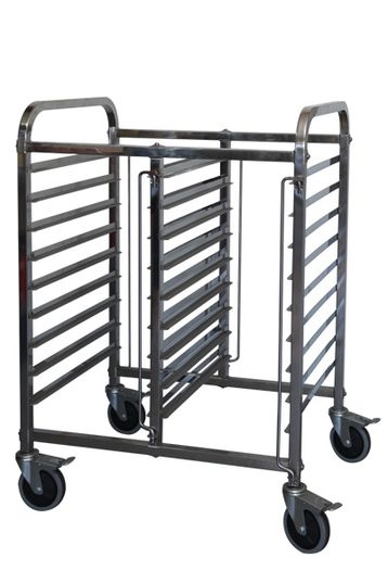 1/1 Double Half Height Gastronorm Trolley