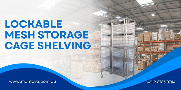 Lockable Mesh Storage Cage Shelving In Australia